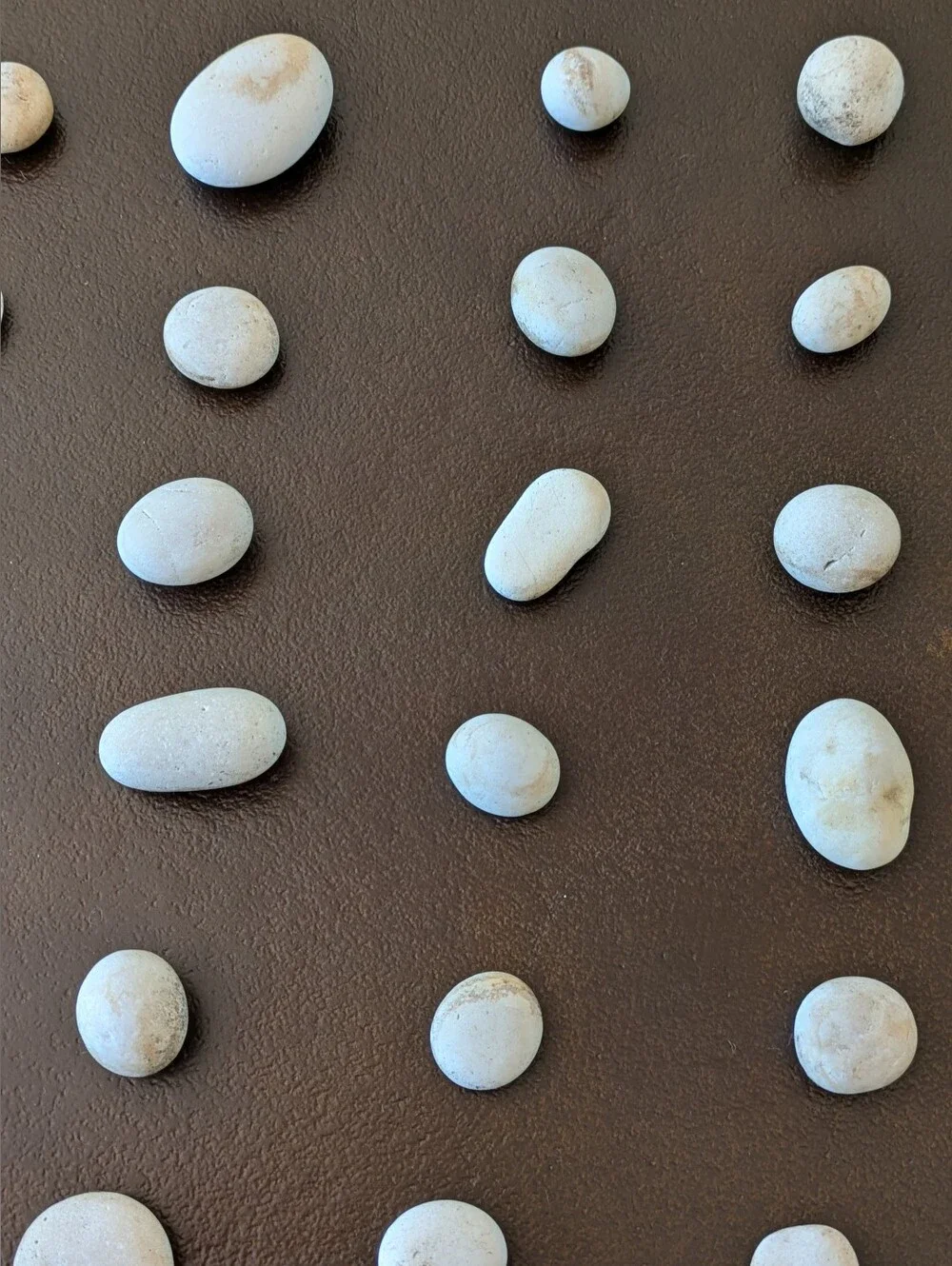 Lot #1 of Smooth, White Beach Stones For Decor